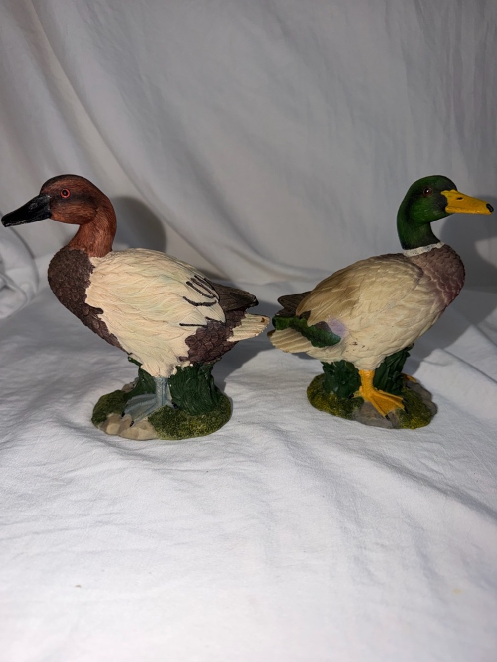 Yardworks Originals Decorative Duck Figurines - Mallard & Canvasback - Set of 2 - Picture 4 of 16